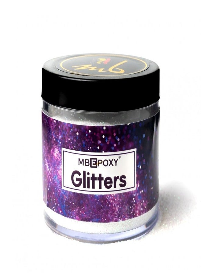 MBEPOXY | Epoxy Resin Art Resin Glitter | Brilliant Color Shake | Easy to Use Non Toxic High Gloss Intense Shine | Art Glitter are Perfect for Resin Artwork Epoxy Glitters Set RB White - Pack of 2 - Image 2
